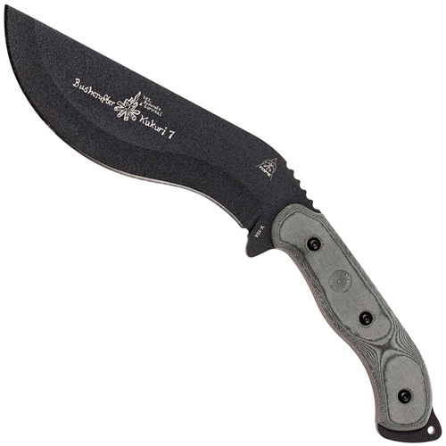 TOPS BKUK-01 Bushcrafter 7.0 Linen Micarta Handle Kukuri TOPS BKUK-01 Bushcrafter 7.0 Linen Micarta Handle Kukuri