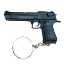 Desert Eagle Zinc Alloy Pistol Keychain