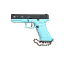 Glock Mini Pistol Keychain