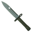 Gear Stock G.I. Type Stainless Steel M-9 Bayonet With Scabbard