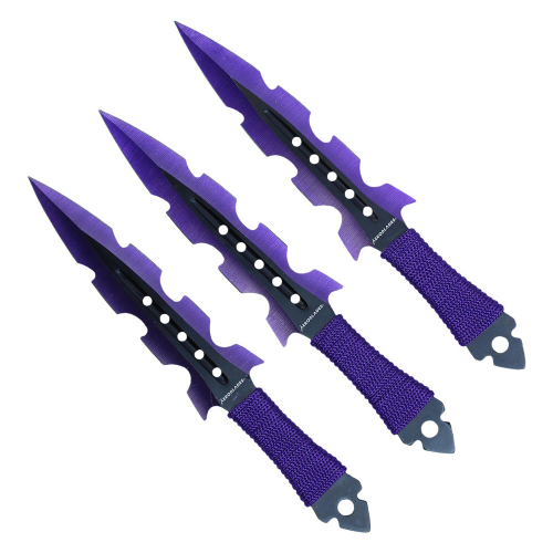 Perfect your throwing skills with the Aeroblades Throwing Knife Set, featuring knives measuring 6.5 inches each. Ideal for enthusiasts and training sessions.