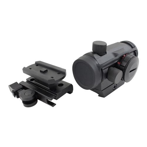 Picatinny Dual Illuminated 1x20mm Micro Dot w/ QD T1 Riser