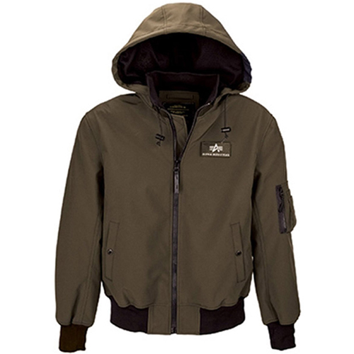 Alpha Mens Soft Shell Bomber Utility Jacket
