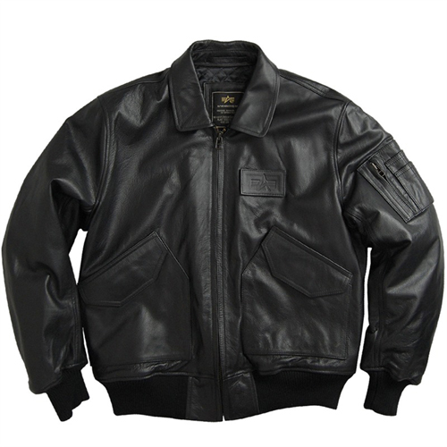 Alpha Mens Leather CWU 45P Flight Jacket