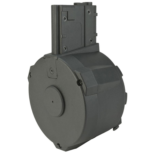 Angel Custom 1500 Round Firestorm Airsoft AEG Drum Flashmag M4 Adapter - Black