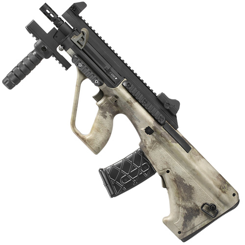 Steyr AUG A3 XS Commando Airsoft Rifle - Desert Camo (Mag: ASG16537/ASG17974/ASG17975/ASG18581)