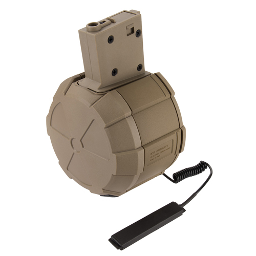 ICS Electric 2000rd Drum Magazine for M4 Guns