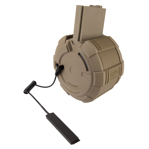ICS Electric 2000rd Drum Magazine for M4 Guns