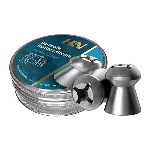 H&N Baracuda Hunter Extreme 200ct .22 Cal Hollowpoint Pellets