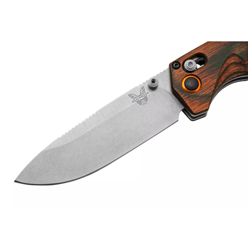 Benchmade Folding Knife Grizzly Creed with Stabilized Wood Handle