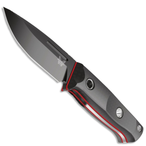 Benchmade Mini Bushcrafter Fixed Knife w/Stonewashed Handle