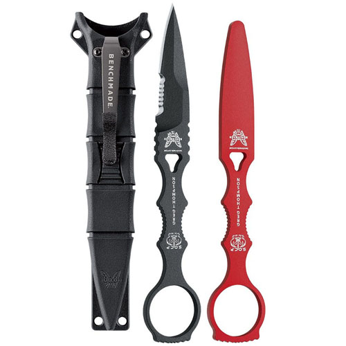 Benchmade SOCP 178 Spear Point Blade Fixed Knife with Trainer