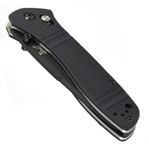 Benchmade Mchenry&Williams Black Folding Knife - Half Serrated Edge
