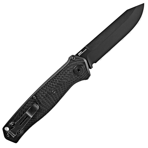 Benchmade 8551BK Mediator Plain Edge Blade Folding Knife