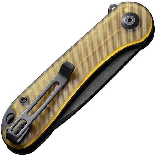 Explorer Elementum Black Flipper Knife - Ultem, blending style and function 