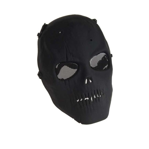Black Distressed Plastic Army Of Two Full Face Mask