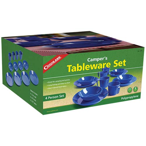 Coghlans 1210 4 Person Campers Tableware Set
