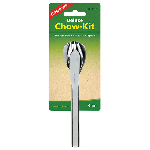 Coghlans 8322 Deluxe Chow Knife Fork And Spoon Set Kit
