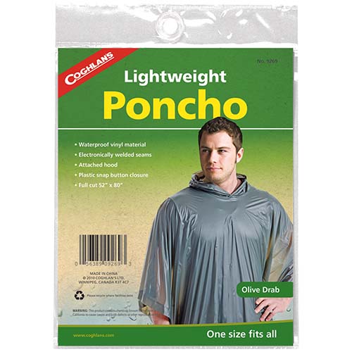 Coghlans 9269 Olive Drab Poncho