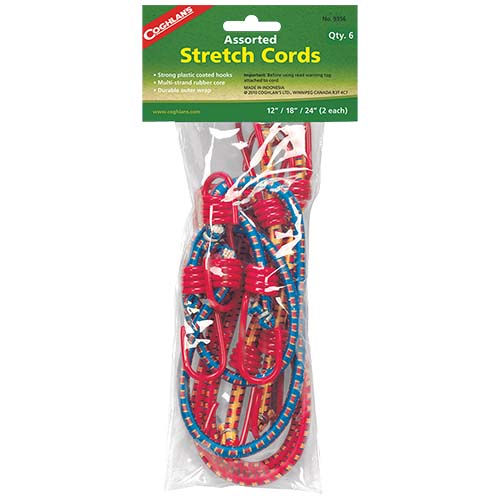 Coghlans 9356 Stretch 6 Pack Cord Asst