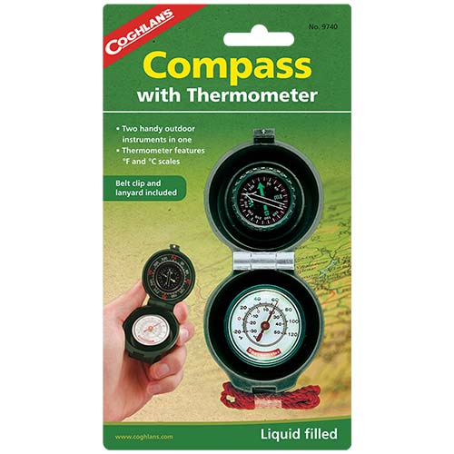 Coghlans 9740 Compass Thermometer