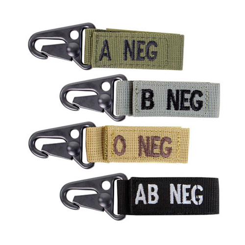 Condor Blood Type Key Chain 4 Pcs/Pack