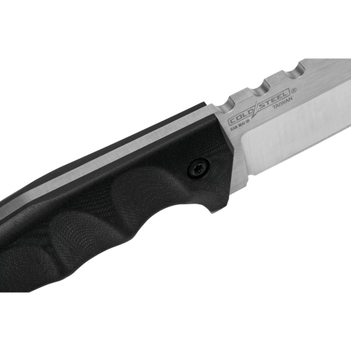 San Mai Warcraft XL Fixed Knife 12 Inch - Black Handle