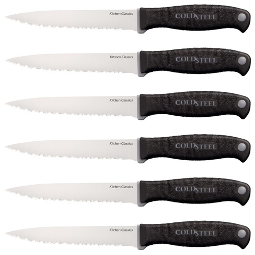 Cold Steel Set Of 6 Steak Knives - Kitchen Classics