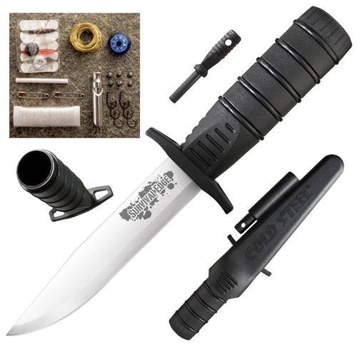 Survival Edge 4116 Steel Blade Fixed Knife w/ Kit