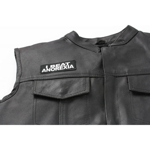 I Beat Anorexia 3.5x1.25 Inch Patch