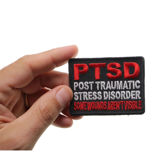 PTSD Patch for Vets Some Wounds are not Visible 3x2 Inch 