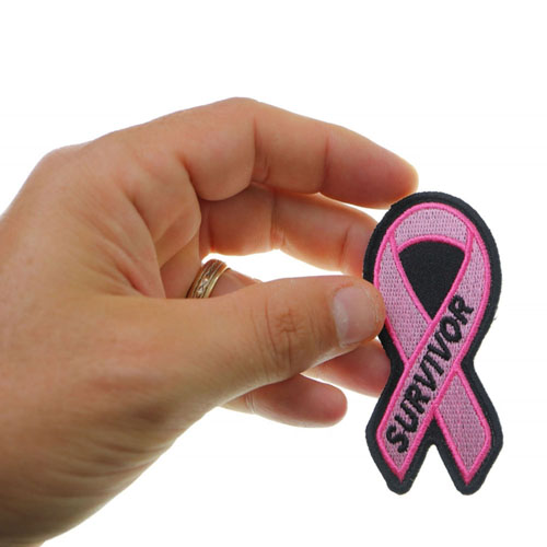 Breast Cancer Survivor Pink Ribbon Patch