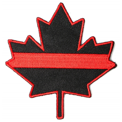 Canadian Maple Embroidered Leaf Patch