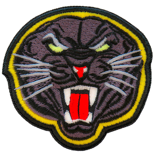 Black Jaguar Embroidered Patch