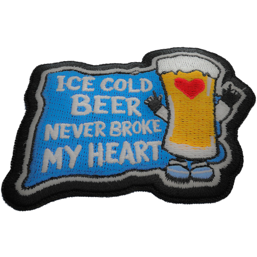 Plastic Backing Ice Cold Beer Patch
