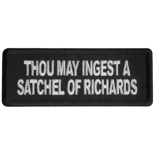 Thou May Ingest a Satchel Iron Patch 