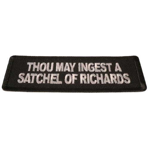 Thou May Ingest a Satchel Iron Patch 