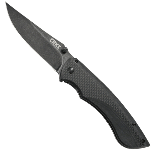 Black Burnout Folding Knife