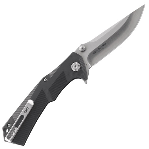 CRKT Tighe Tac Button Lock Folding Blade Knife