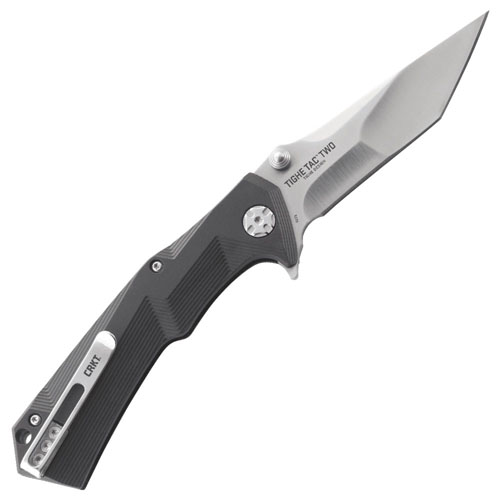 CRKT Tighe Tac Button Lock Folding Blade Knife