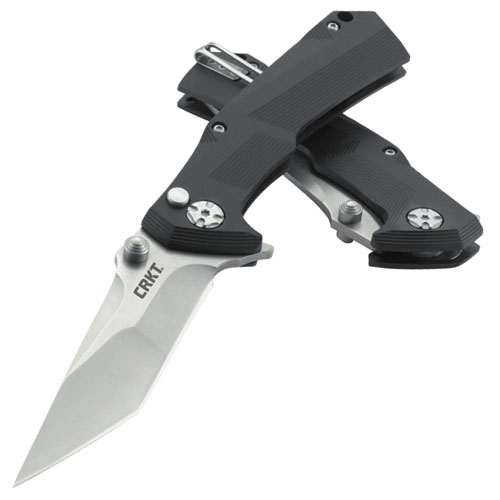 CRKT Tighe Tac Button Lock Folding Blade Knife