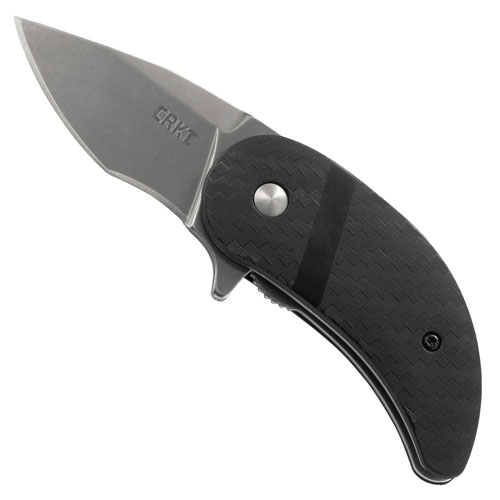 CRKT Snicker Stonewash Finish Blade Flipper Knife