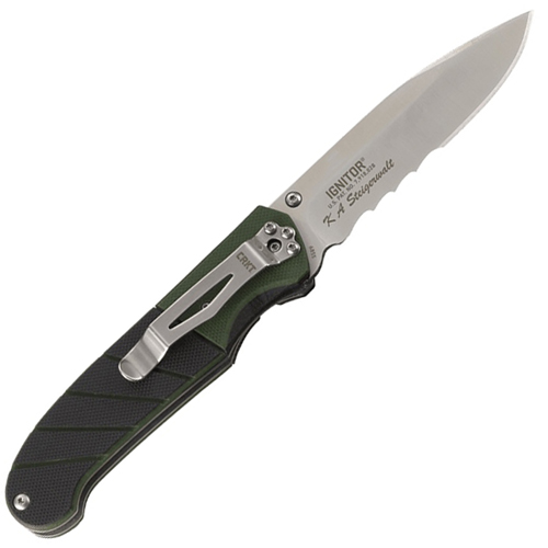 CRKT Ignitor G10 Handle Folding Blade Knife