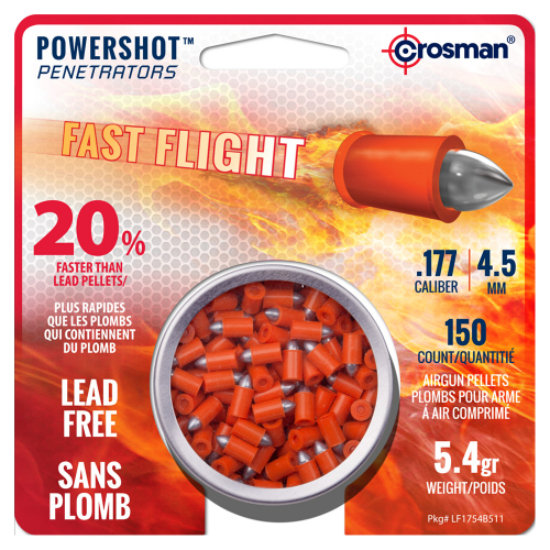 .177 Caliber Fast Flight Penetrators 5.4 Grain Lead Free Pellets