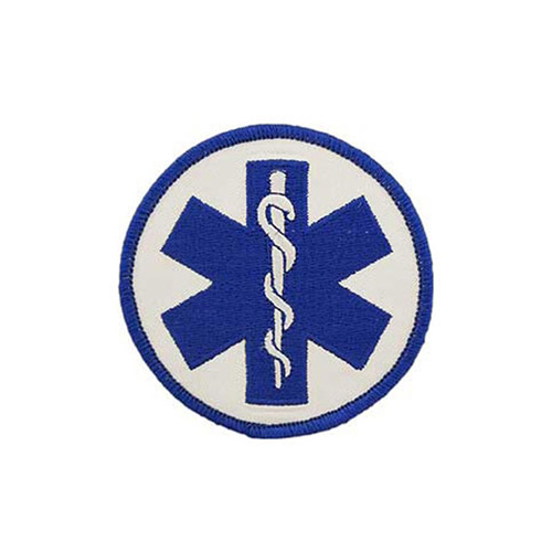Patch Ems Logo-Plain Staff Of Asclepius 3 Inch