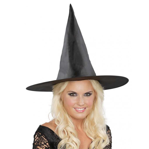 17 Inch Black Basic Witch Hat