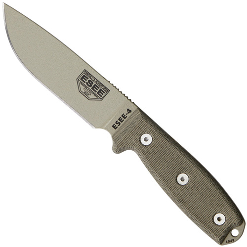 ESEE Model 4 Drop-Point Blade Fixed Knife