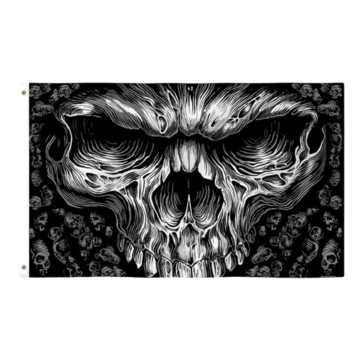 Shredder Skull Flag