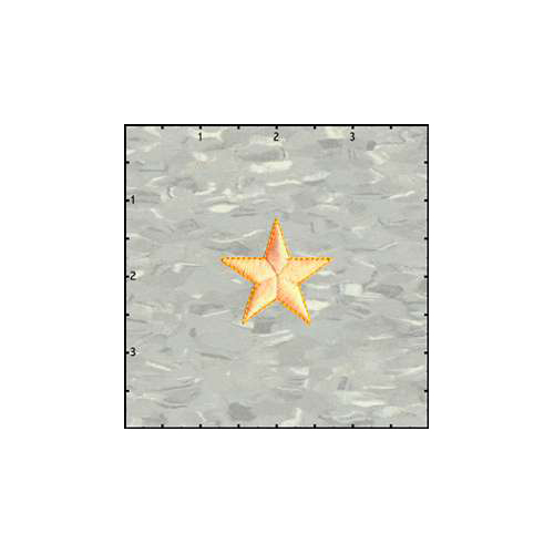 Fuzzy Dude Star Solid 1.5 Inches Neon Orange