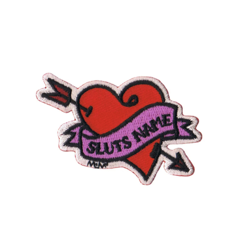 Fuzzy Dude Illicit's Slut's Name Patch